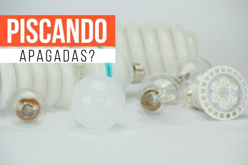 Por que as lâmpadas eletrônicas piscam mesmo apagadas